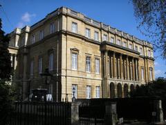 Lancaster House on The Mall in London with classic architecture and detailed facade