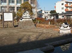 Model of Amagasaki Castle in Japan