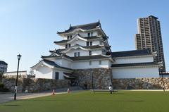 Amagasaki Castle Tenshu (main keep) in Japan