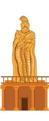 Statue of Thiruvalluvar, celebrated Tamil poet and philosopher