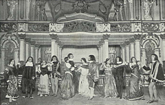 Scene from Ruy Coelho's opera O Serão da Infanta at São Carlos Theatre in Lisbon, 1913