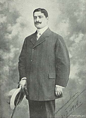 Portrait of Mimon Anahory, impresario of São Carlos Theatre, Portugal, dated July 16, 1908
