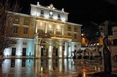 Exterior view of São Carlos theatre in Lisbon