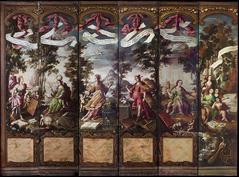 Biombo Las Artes Liberales painted by Juan Correa c.1670