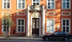 Side entrance of Czapski Palace in Warsaw from Traugutta Street