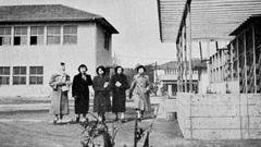 Keio Girls Senior High School building in 1955