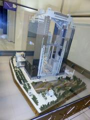 Model of Umeda Sky Building on the 3rd floor