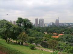 Sunset at Praça Coronel Custódio Fernando Pinheiro in Alto de Pinheiros, São Paulo, Brazil