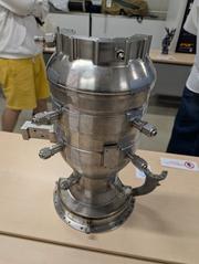 Interstellar Technologies V1 engine combustion chamber real cut model