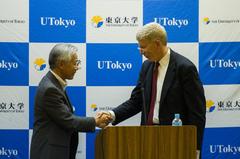 Daniel Poneman Deputy Secretary of Energy meeting Yoichiro Matsumoto Executive Vice President University of Tokyo in Faculty of Engineering Bldg 8 Hongo Campus Tokyo