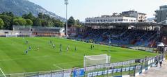 Football match between Como and Ascoli in Serie B 2021-2022 season