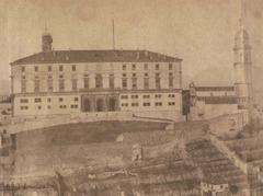 Historic view of Udine Castle from 1860 by Bonaldi