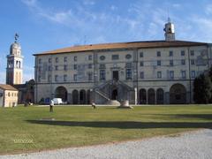 Piazzale del Castello in Udine with medieval castle and sculptures
