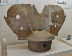 Tondojiyama ancient burial mound excavated standing shaped haniwa