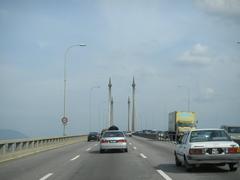 Penang Bridge linking Malay mainland with Penang