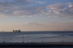Penang Bridge and Ferry in Malaysia