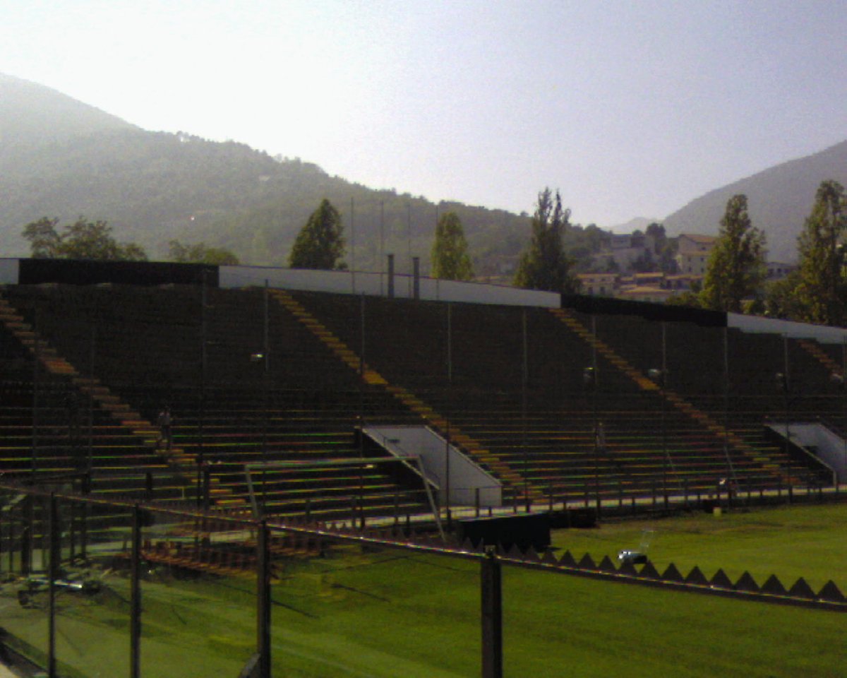 Curva Ferrovia section of Alberto Picco stadium in La Spezia Italy