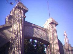Monumental entrance of Alberto Picco Stadium in La Spezia Italy