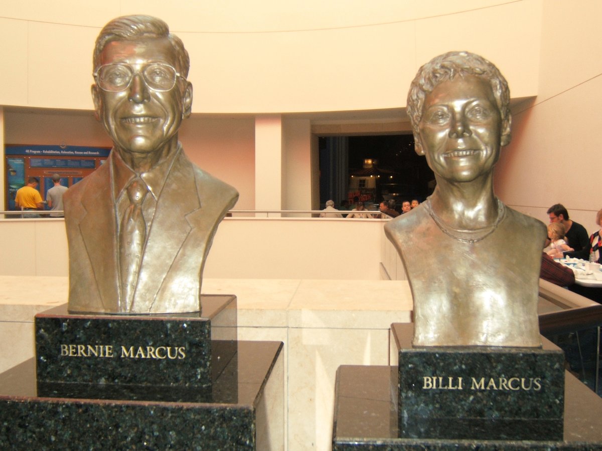 Bernie and Billi Marcus, founders of Georgia Aquarium in Atlanta