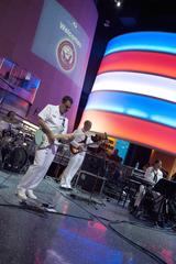 U.S. Navy Rock Band Southeast Pride performing at Georgia Aquarium during Atlanta Navy Week