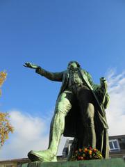 Schillerdenkmal statue at Schillerplatz Mannheim