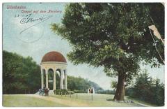 Early 20th century postcard view of Wiesbaden with Neroberg Temple