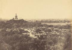 View of gardens and Buddhist temple in Pekin by Felice Beato, October 1860