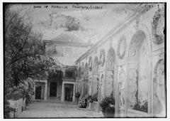 Exterior view of the Home of Marquise Fronteira in Lisbon featuring historic architecture and a grand staircase