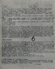 Conspirational report partially encrypted prepared by Władysław Bartoszewski about Polish political prisoners in Nazi-German prisons in Warsaw, April 1944