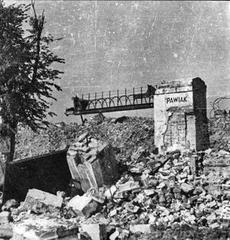 Ruins of Pawiak prison in Warsaw, Poland