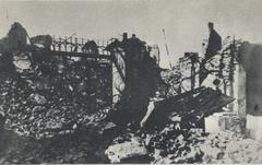 Ruins of Pawiak prison in Warsaw destroyed in 1945