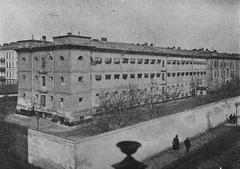 Historical view of Pawiak prison in Warsaw taken before 1906