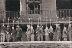 Polish inmates of Pawiak prison hanged by Germans in Leszno Street Warsaw 1944