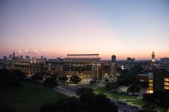 North end view from LBJ Presidential Library with modern architectural design