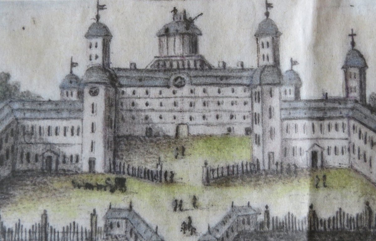 Contemporary view of the observatory at Schwetzingen Palace