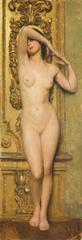 Female nude painting by Giacomo Grosso from 1915