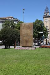 Statue of the Partisan Monument in Bergamo, Italy