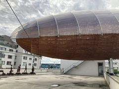 Exterior view of DOX - Centre for Contemporary Art building in Prague