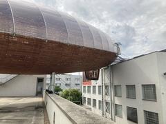 Interior view of DOX Centre for Contemporary Art with modern architectural design