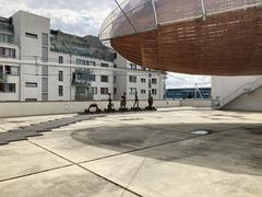 Exterior view of DOX Centre for Contemporary Art building in Prague