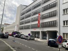 Exterior view of DOX Centre for Contemporary Art building in Prague