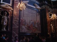 Fresco depicting religious scene in the Chapel of Saint Kazimeras, Vilnius Cathedral