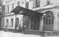 Historic Sejm building during World War I