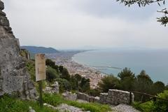 Panoramic view from Castello Arechi overlooking the surrounding landscape