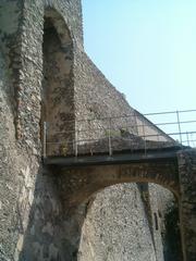 Salerno's castle with historic stone walls and tower