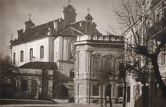 View of Vilnia city with the Church of St. George and Carmelites' Monastery