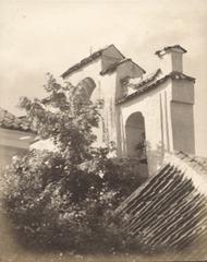 Historic Vilnia cityscape featuring St. George Church and Carmelite Monastery