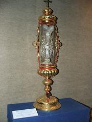 Relic of Saint Gellért displayed in Esztergom Treasury