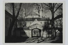 Vilnius Vastrabramskaja Street Trinity Church near Dukhovski Monastery historical photo 1917 1939