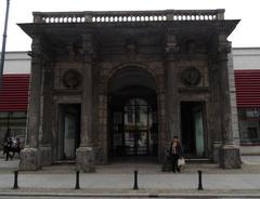 Historic entrance gate in Wrocław with traditional architecture